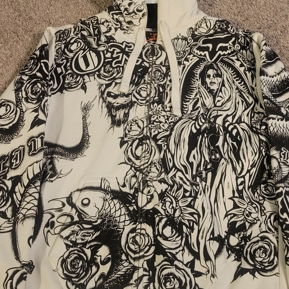 Fox zipup hoodie